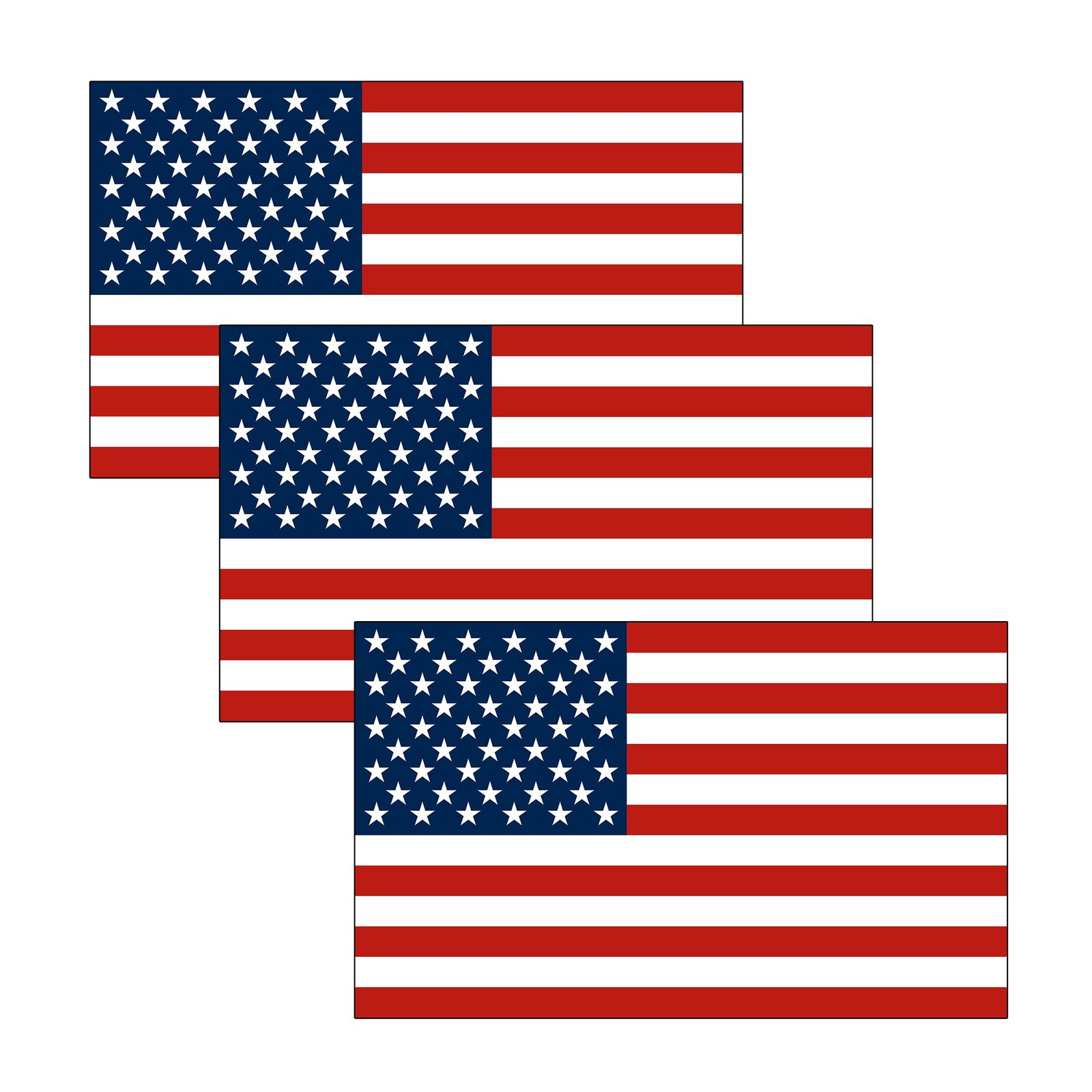 US United States of America USA Flag Car Truck Window Decal Sticker Patriotic…