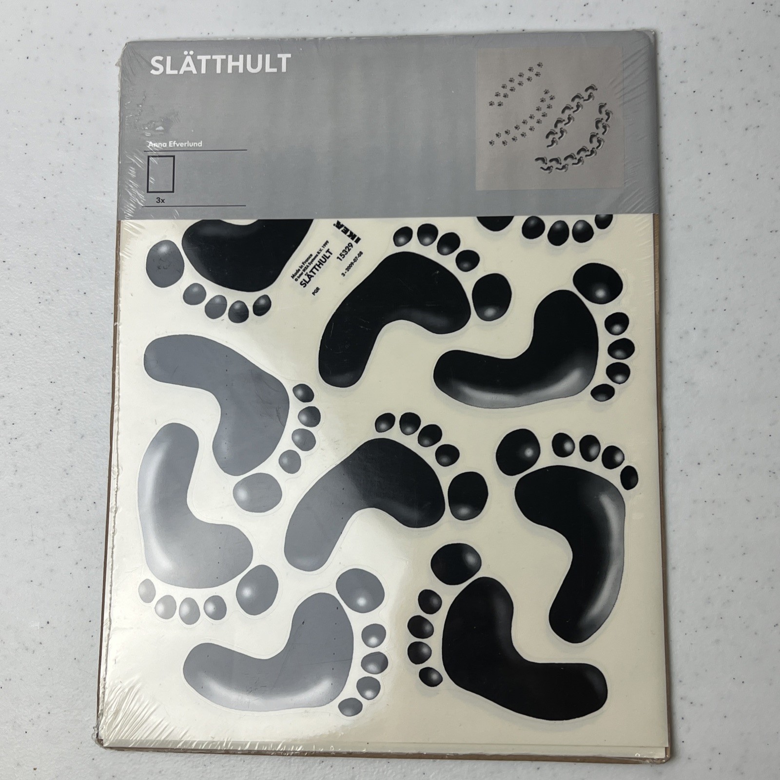 IKEA SLATTHULT Baby Footprint Wall Stickers Feet & Paw Prints 15329 NEW