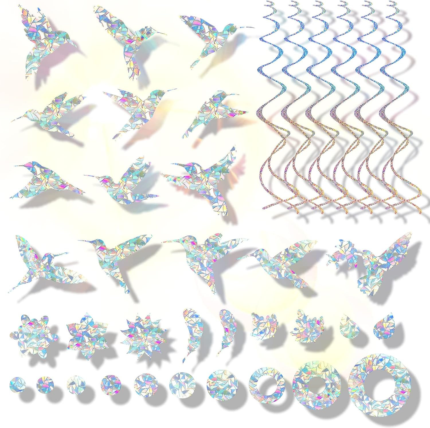 Anti-Collision Window Stickers for Birds, Window Strike Prevention Sticker