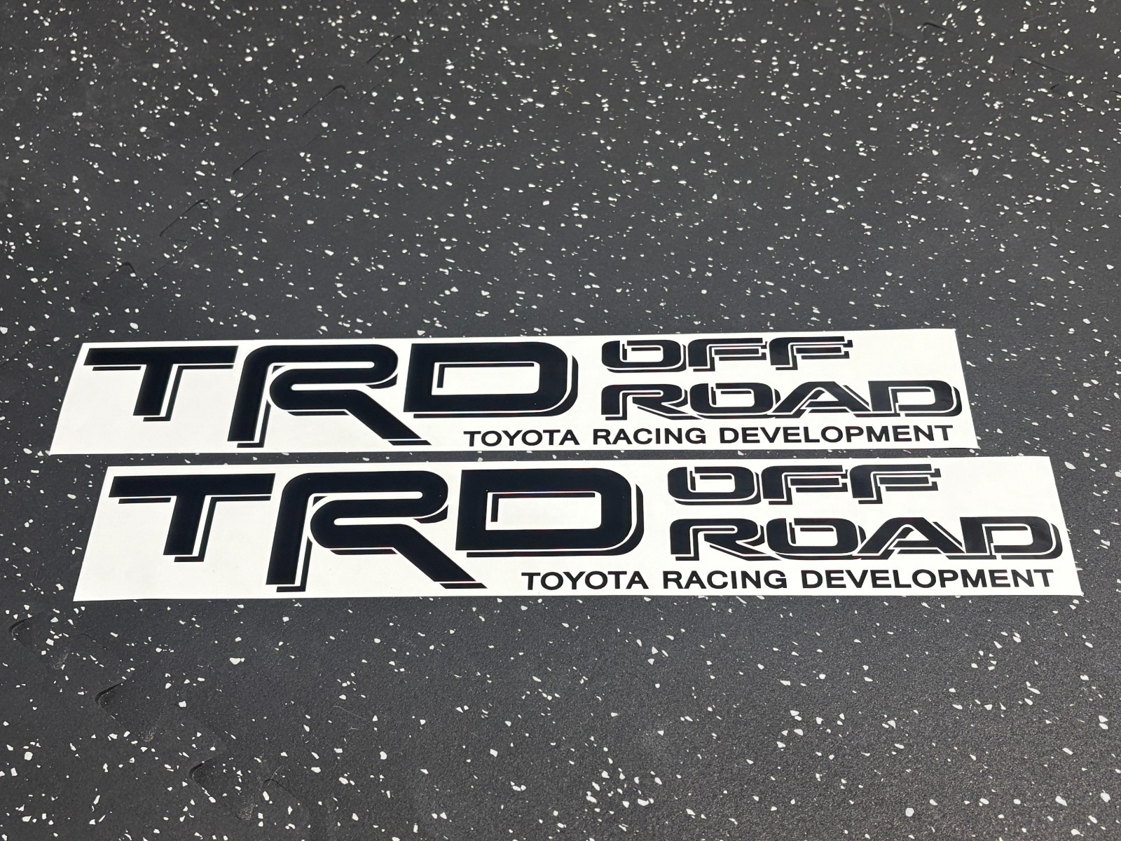 2x Black TRD Off Road Vinyl Decal fit Tacoma 4Runner Tundra Truck (Indr/Outdoor)