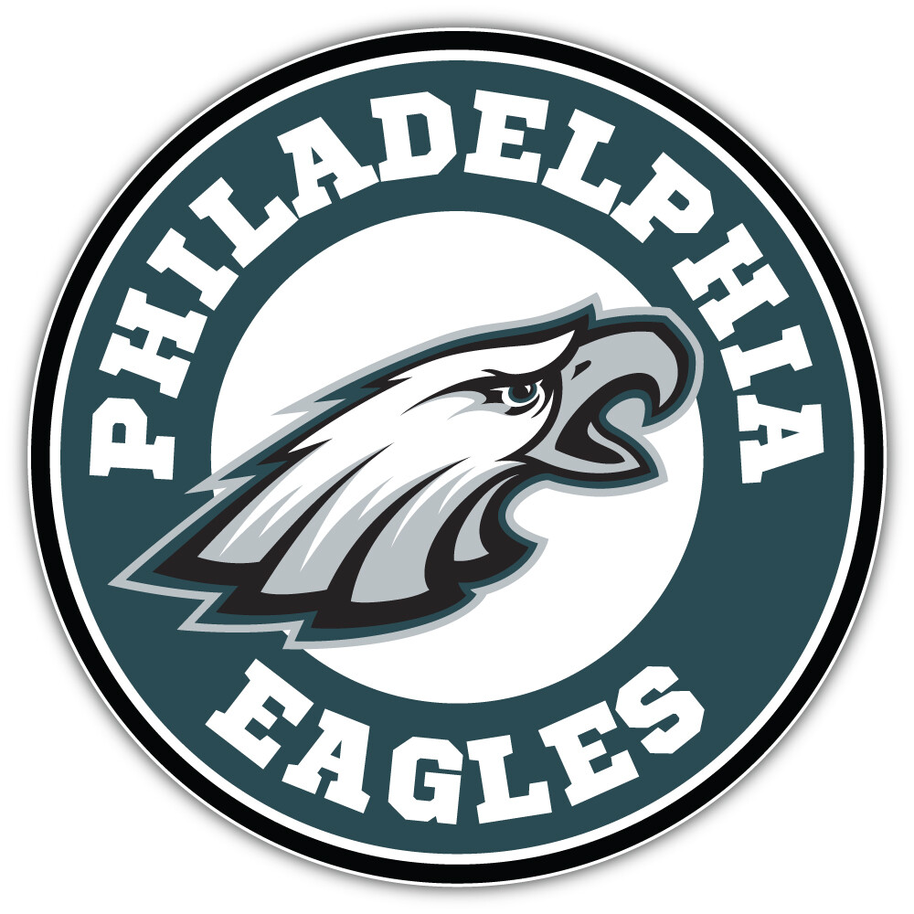 Philadelphia Eagles Logo NFL Sport Car Bumper Sticker Decal "SIZES"