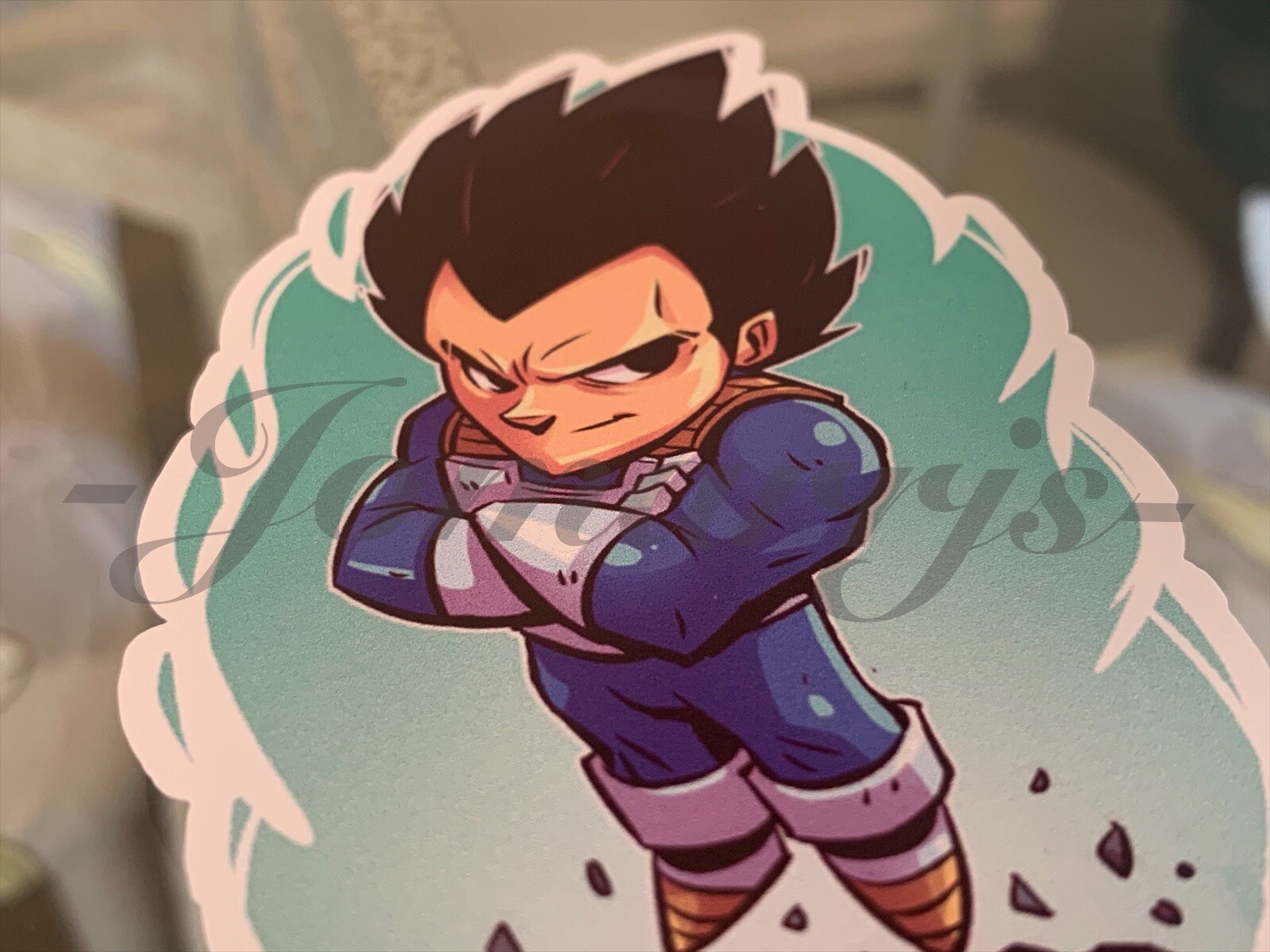 Dragon Ball Z – Anime – Prince Vegeta Chibi Custom Sticker Decal Sign manga