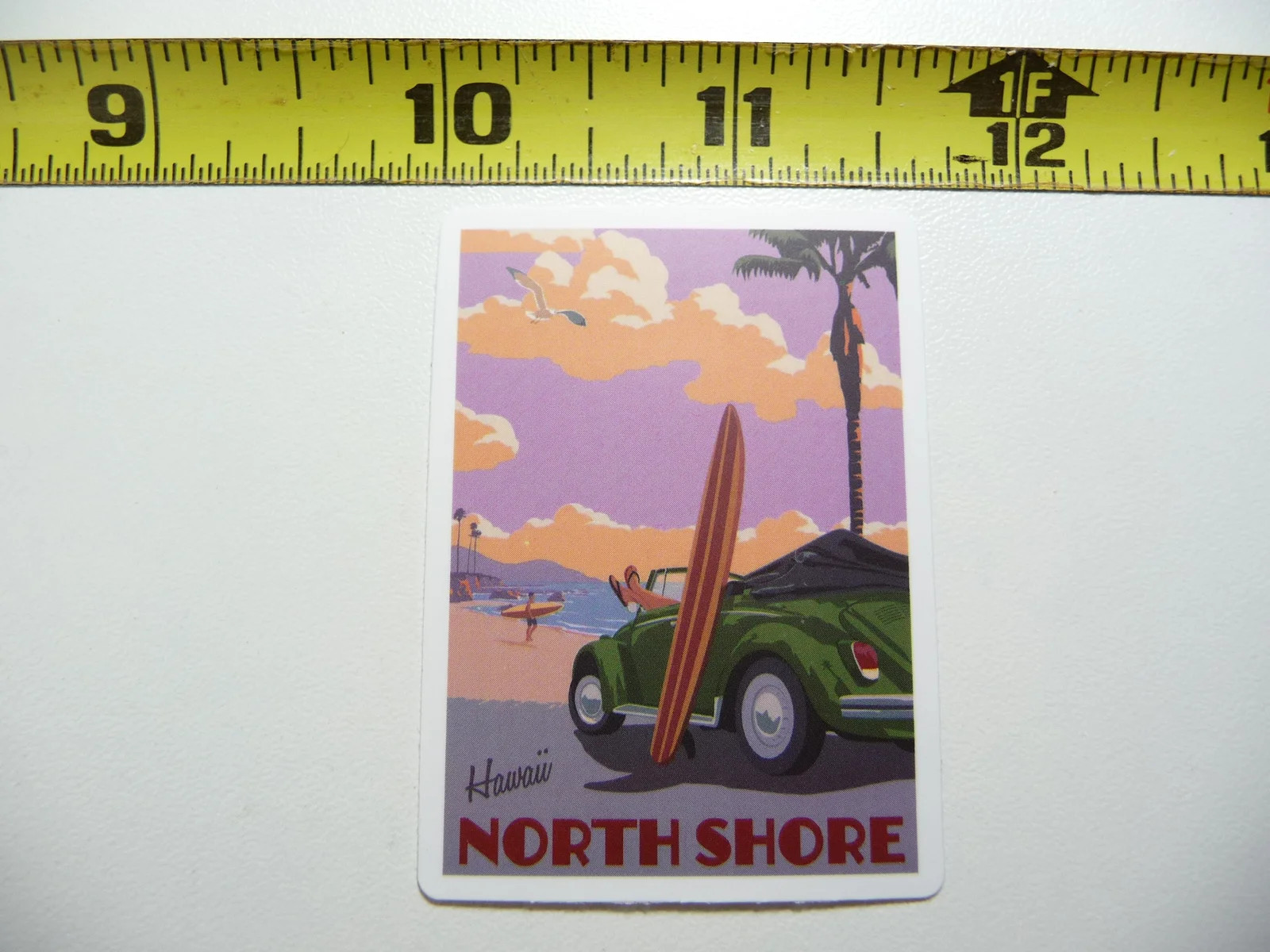 NORTH SHORE HAWAII SMALL STICKER DECAL MINI TINY TRAVEL POSTER TOURISM