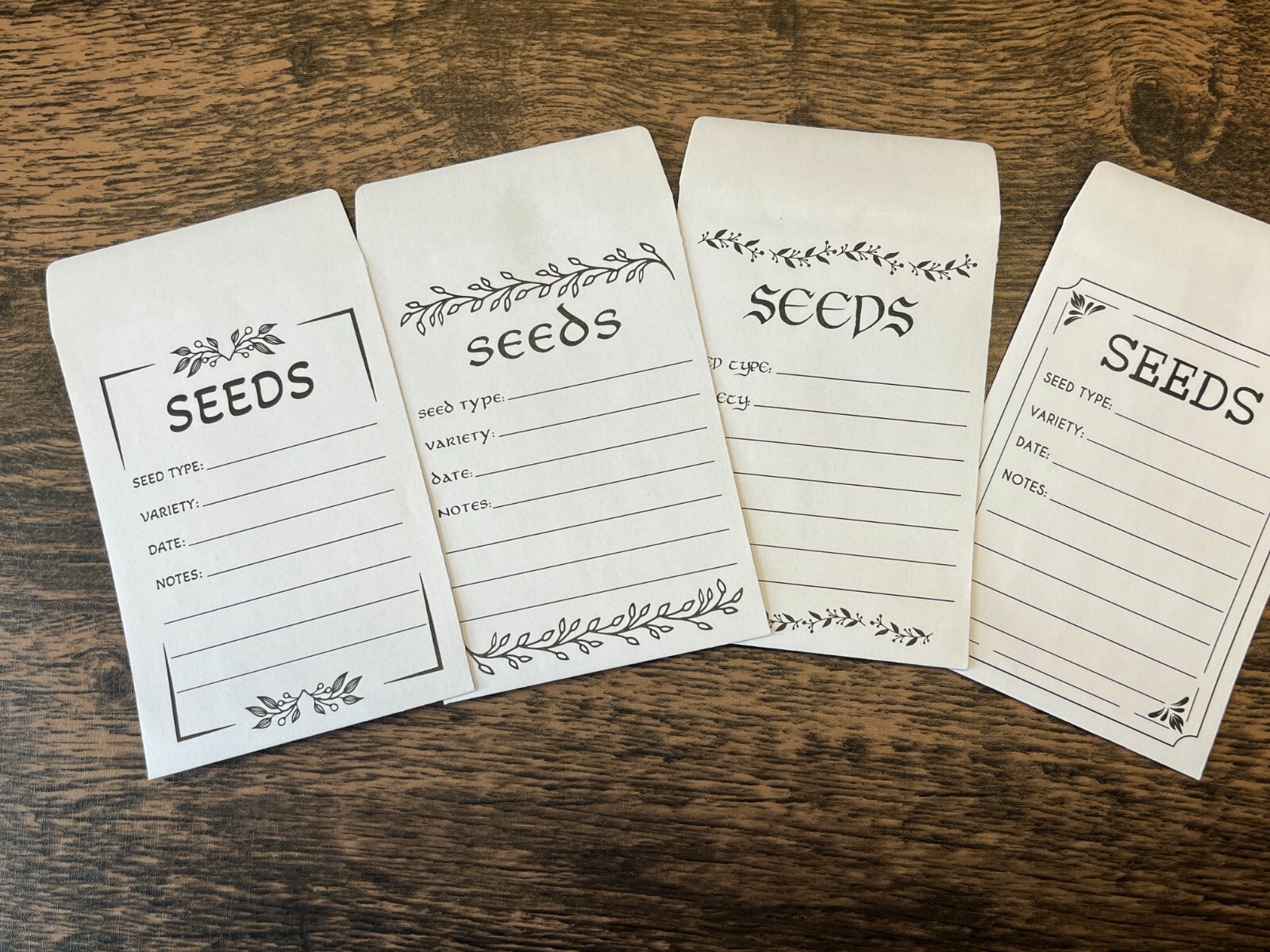 Seed Saving Envelopes | Empty Paper Packets | Pack Of 10 | 3.25" x 4.5"