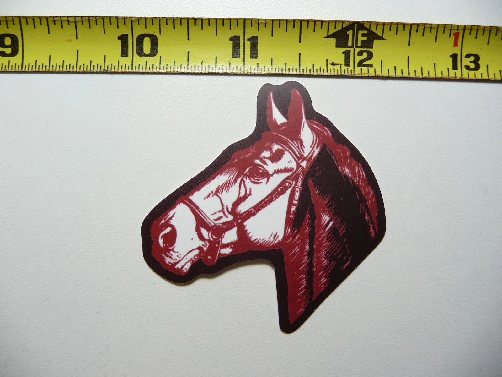 HORSE HEAD PORTRAIT SMALL STICKER DECAL COUNTRY WESTERN THEME FUNNY