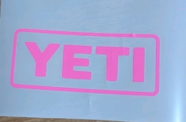 YETI vinyl decal