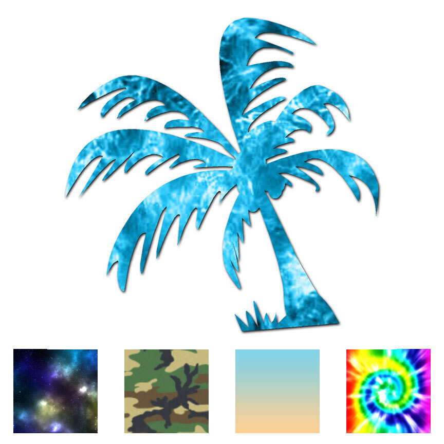 Hawaiian Palm Tree – Vinyl Decal Sticker – Multiple Patterns & Sizes – ebn939