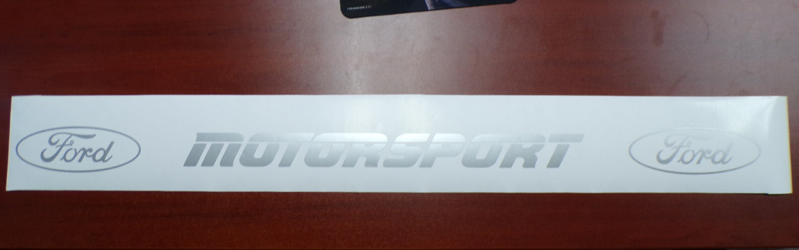 FORD MOTORSPORT TRUCK VINYL DECAL OFFROAD CAR STICKER SILVER GREY MADE IN USA