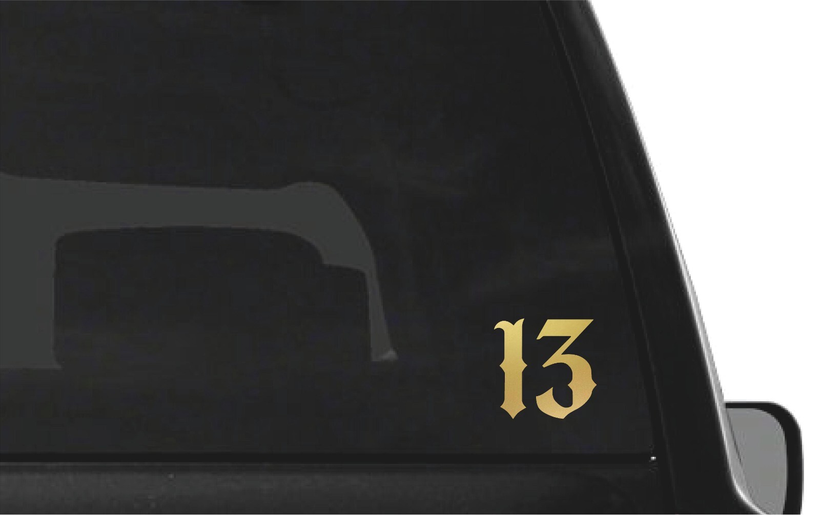 Lucky number 13 Vinyl Decal Car Window Laptop Lucky Number Sticker