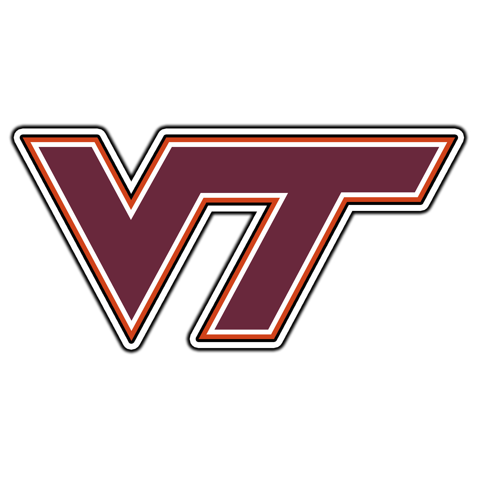 Virginia Tech Hokies Logo #1 College Fan Sticker Waterproof Vinyl Decal Die-Cut