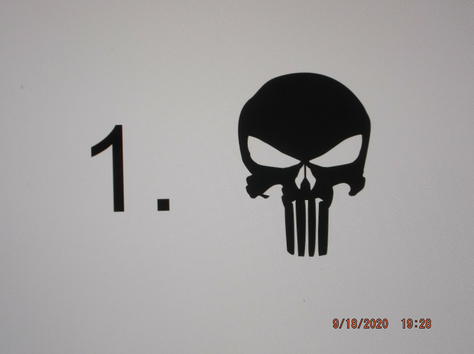 Punisher Skull Decal for Rambler Tumbler Truck Car or Any Smooth Surface