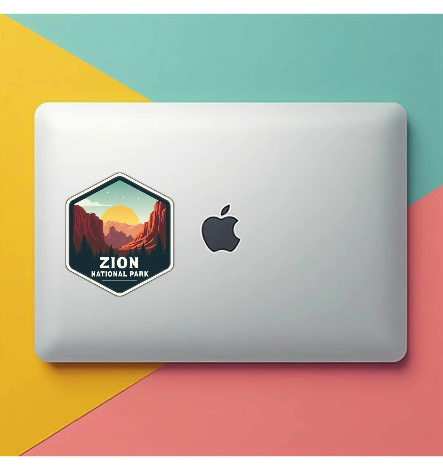 Zion National Park Utah Fridge Magnet or Laptop Sticker