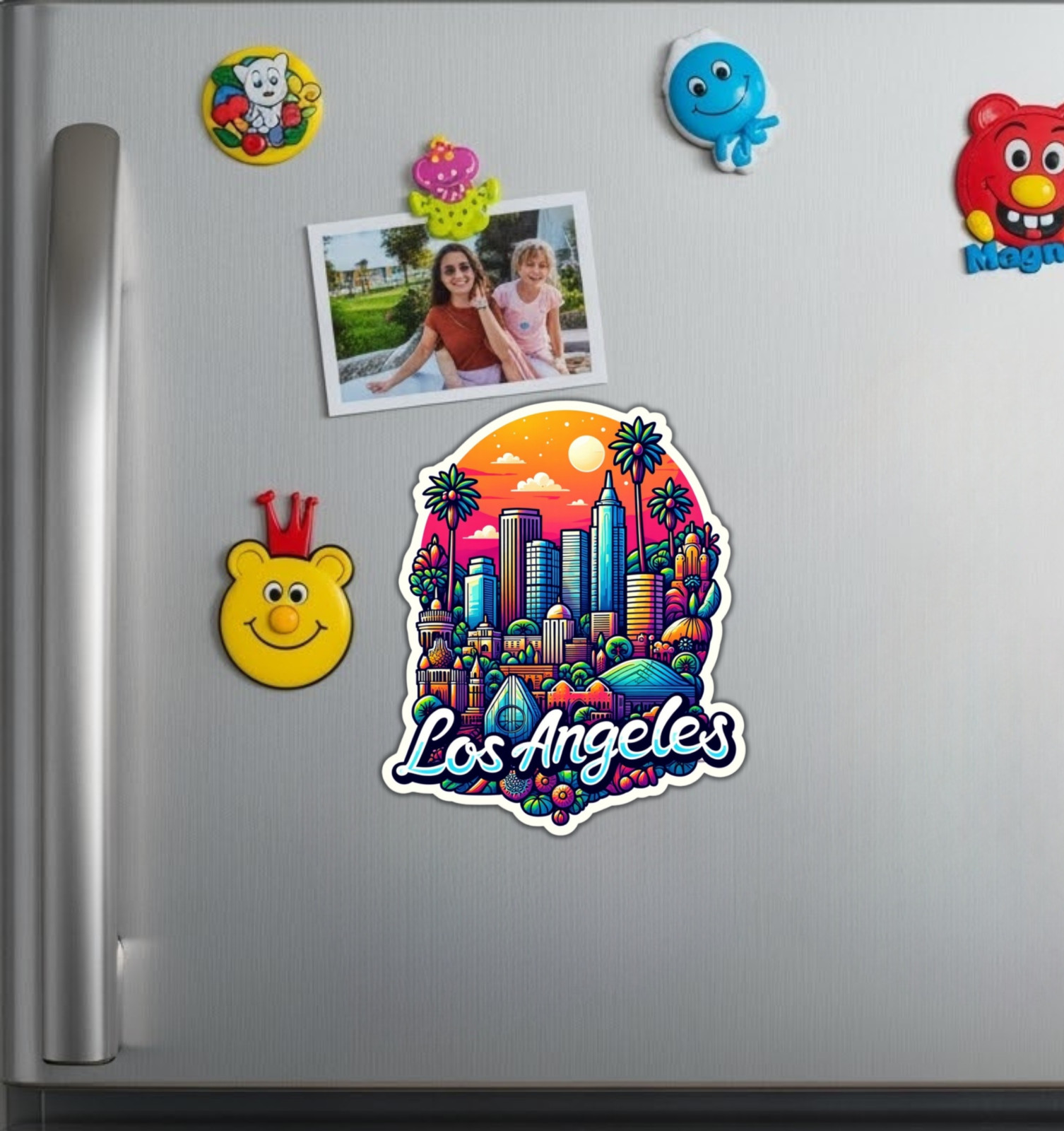 Los Angeles California Fridge Magnet or Laptop Sticker