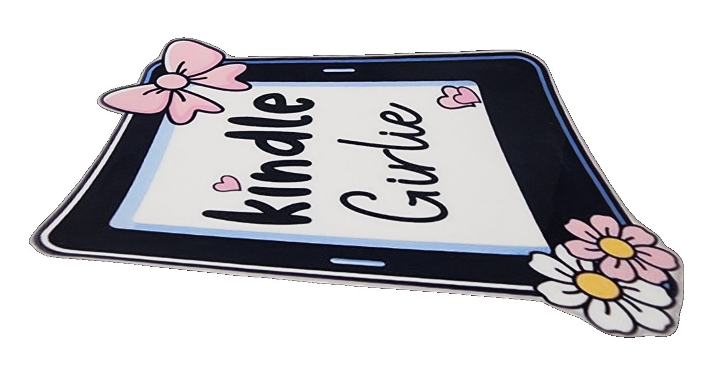 Kindle Girlie Waterproof Car Decal Wall Poster Vinyl Cute Aesthetic Reading
