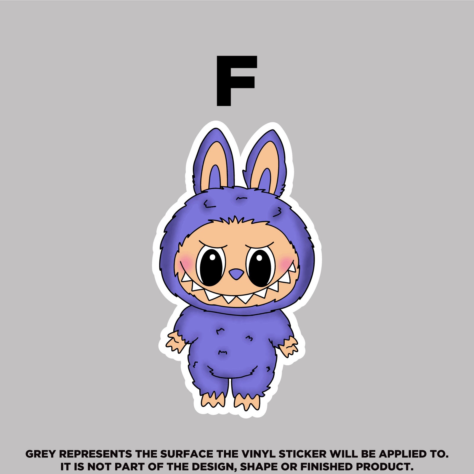 Labubu Vinyl Stickers – Waterproof, Scratch‑Proof, Dishwasher Safe Decals