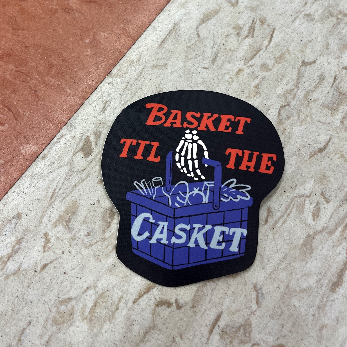 Market Basket Til The Casket sticker -New England Supermarket