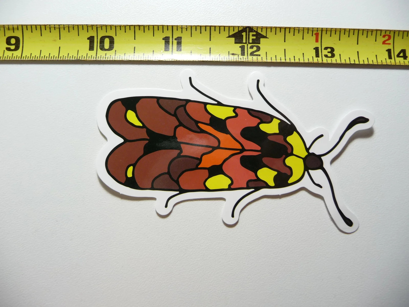 MOTH #3 SMALL STICKER DECAL BUG INSECT FUN FUNNY