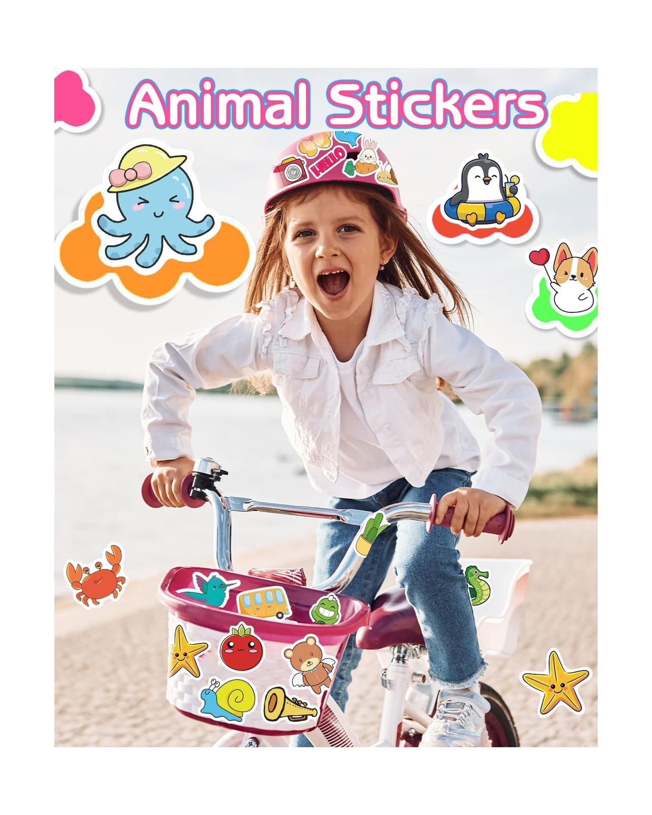600 Pcs Cute Stickers for Kids, Water Bottle Stickers for Teens, Kawaii Vinyl…