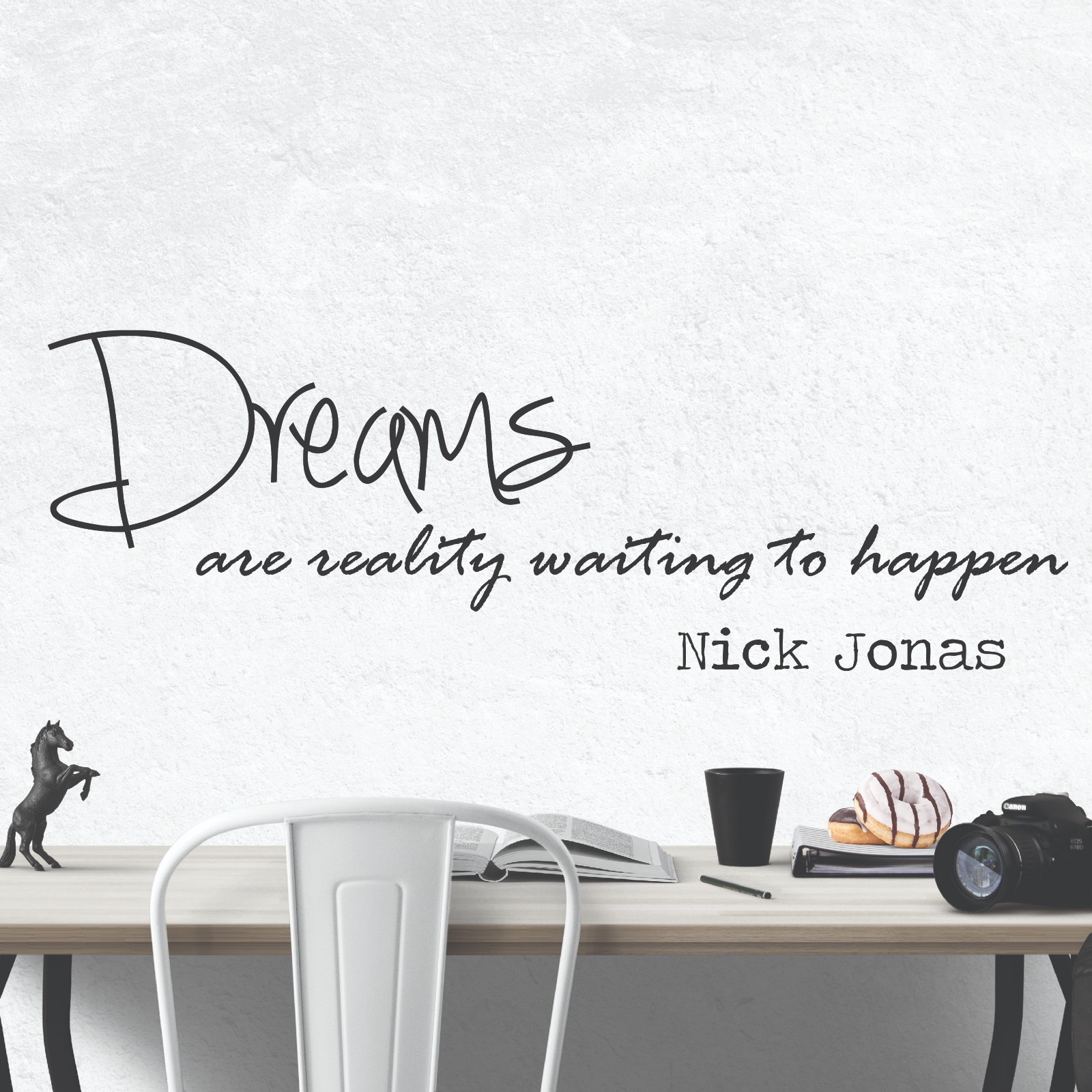 Nick Jonas Inspirational Motivational Wall Decal Quote Art Home Class Room Decor