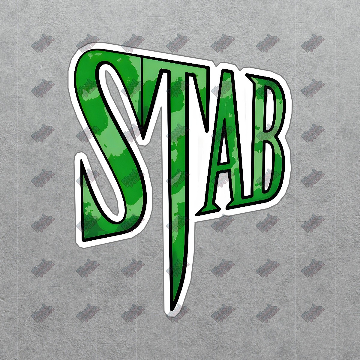 Bold STAB Sign Eye Catching Décor for Horror Fans & Movie Buffs #8866