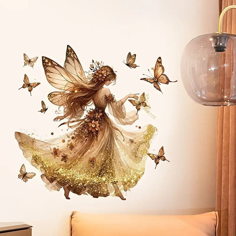 Fairy Wall Decal lSticker Art Butterflies Girls Bedroom NEW Self-Adhesive 140