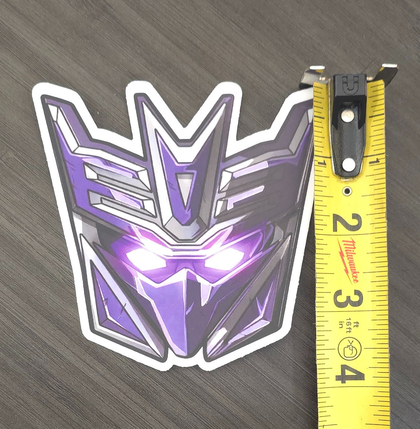 Megatronus Fan Art Vinyl Sticker DarkFall/Purple Decepticon Transformers