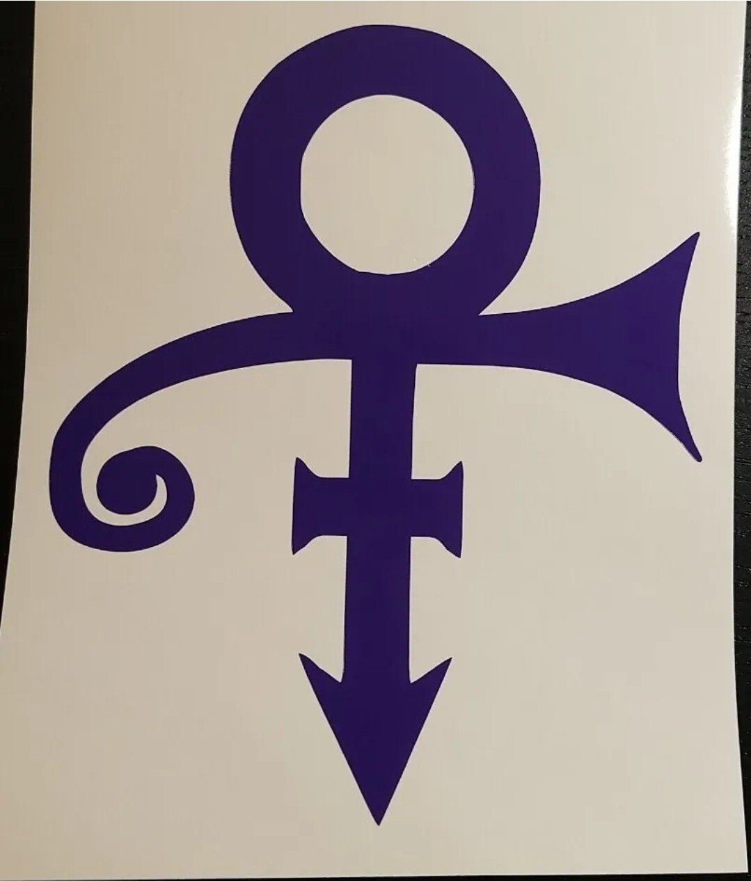 (2) 5.5" H Purple Vinyl Decals windows car truck laptops SUV