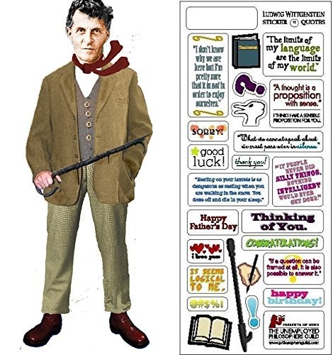 Greeting Card Stickers UPG Quotable Notables New Ludwig Wittgenstein