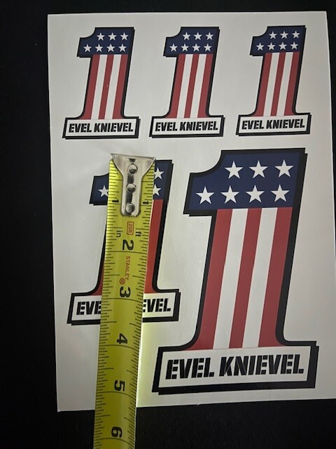 Evel Knievel #1 Mixed Size Pack of Stickers