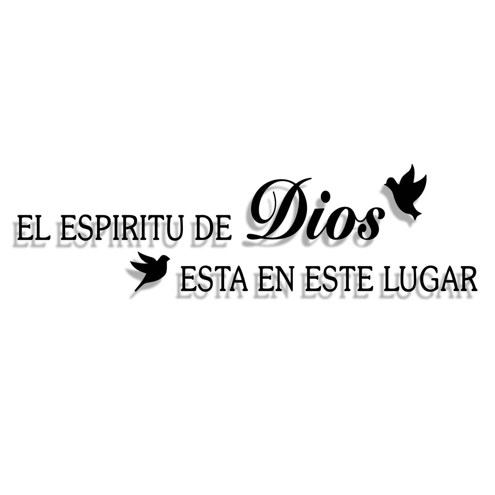 Bible Verses Wall Decor Sticker, El Espiritu De Dios Esta En Este Lugar Chris…