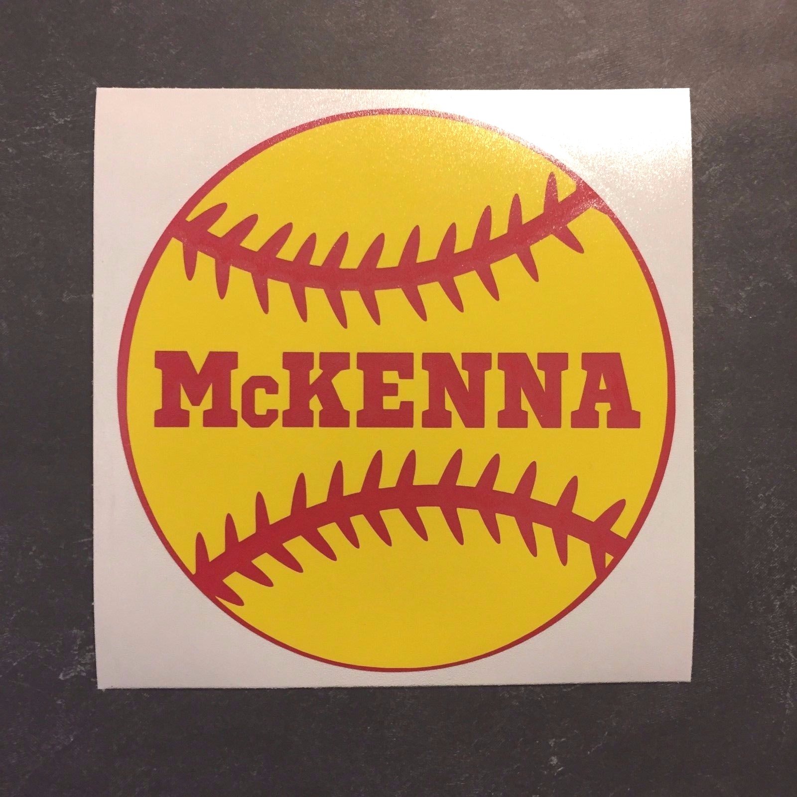 SOFTBALL BALL NAME TEAM Vinyl Decal Sticker for CUP TUMBLER JEEP LAPTOP TRUCK
