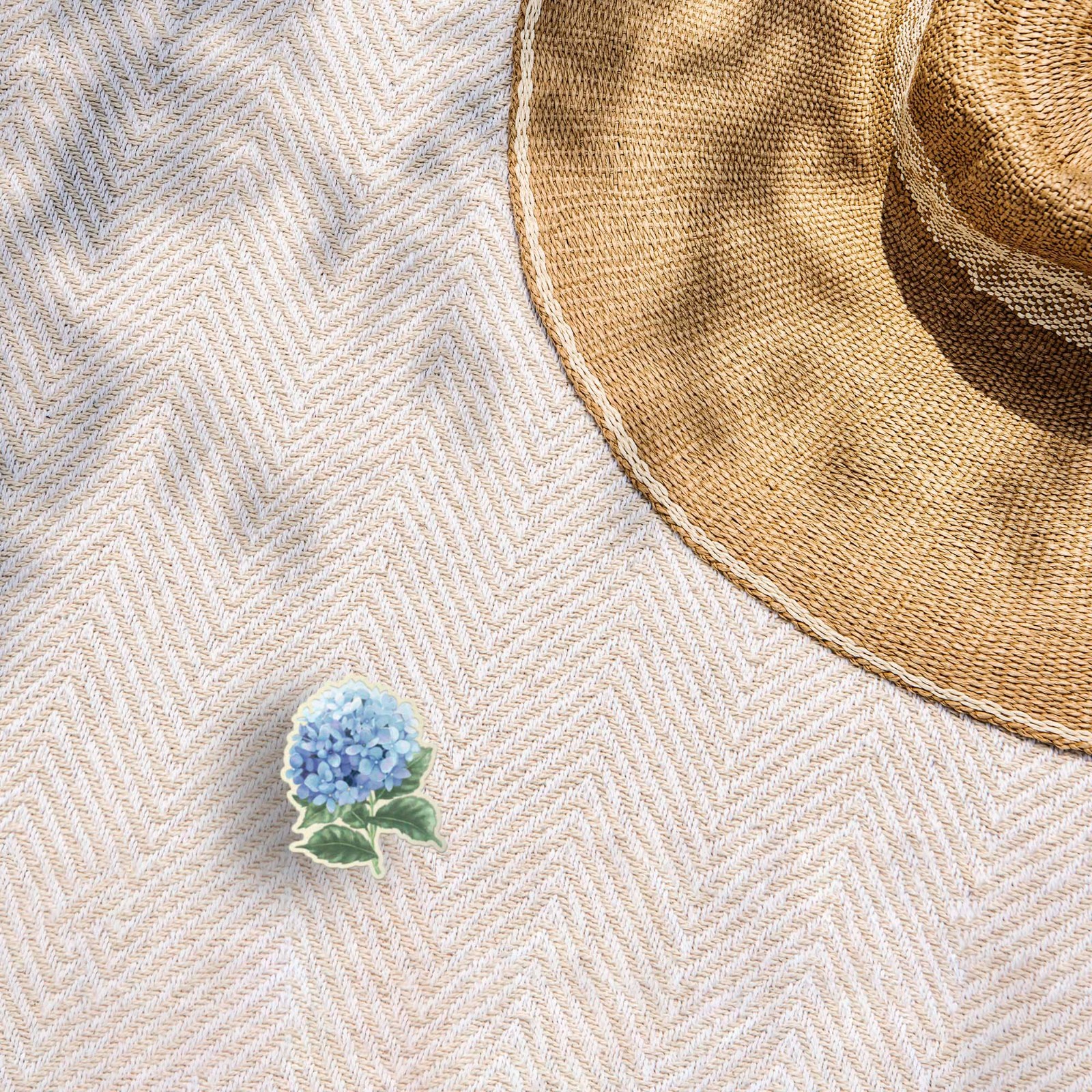Mini Hydrangea Sticker for Plant Lovers – Nature Decal for Water Bottle & Laptop