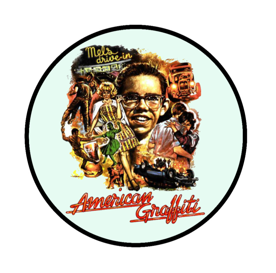 Movie – American Graffiti – 4" Vinyl Decal Handmade Vehicle Decor Laptop Cooler