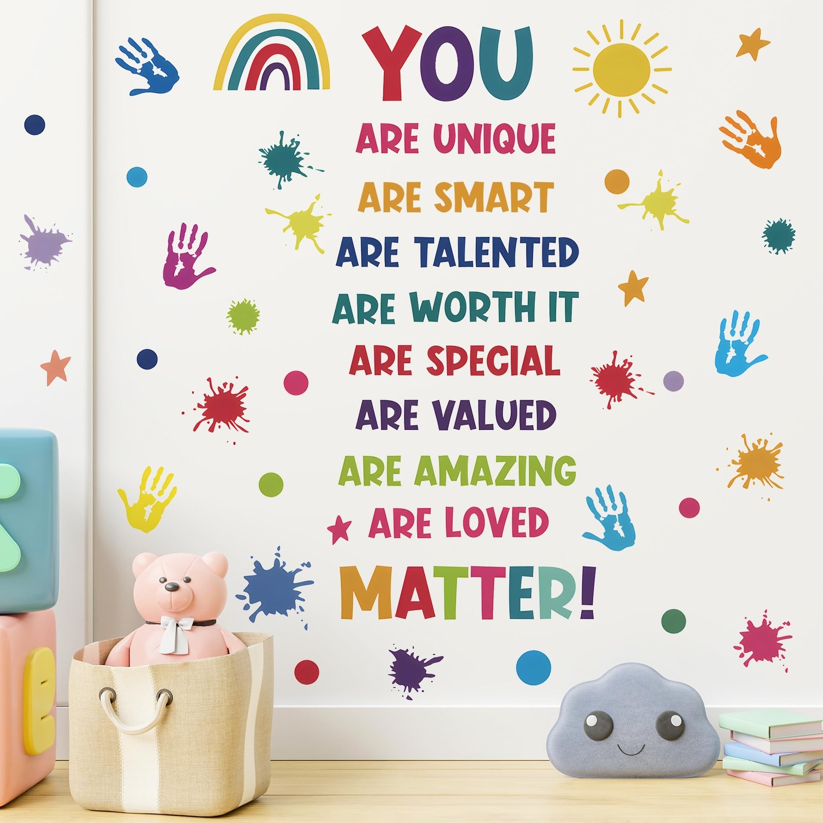 Colorful Inspirational Quote Wall Decals Motivational Positive Phrase Wall St…