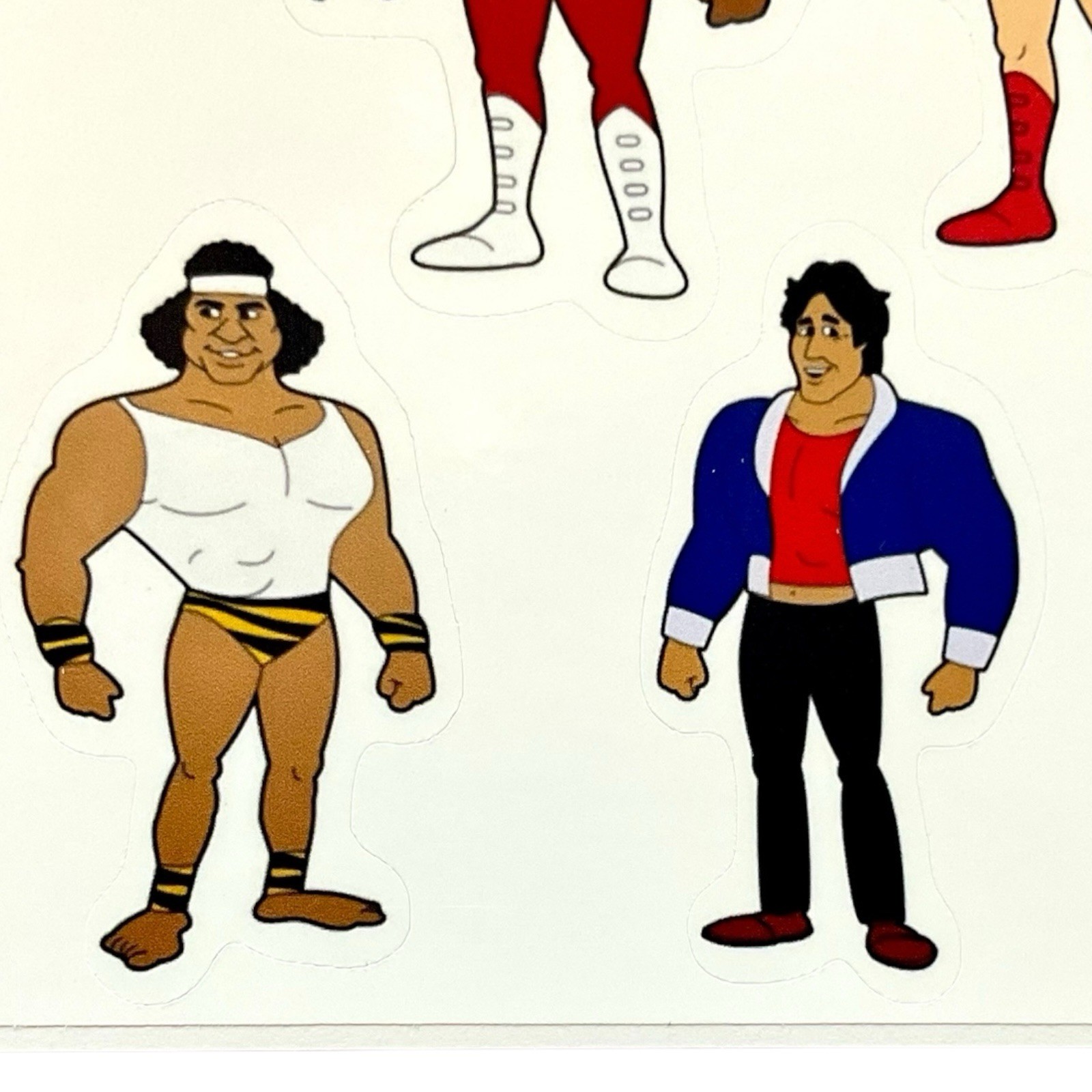 Hulk Hogan's Rock 'n' Wrestling Faces Saturday Morning Cartoon Stickers Sheet