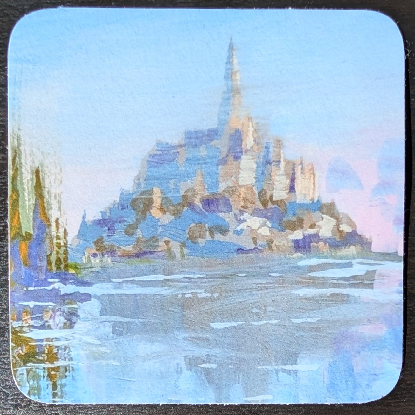 Sticker – Dawn Castle Reflection Decal – 3"