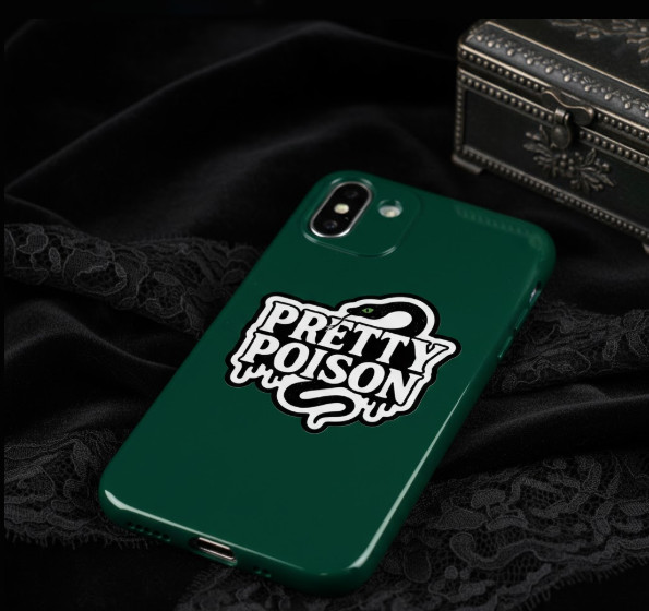Pretty Poison Snake Sticker 4 Inch Goth Grunge Decal Waterproof Vinyl Art