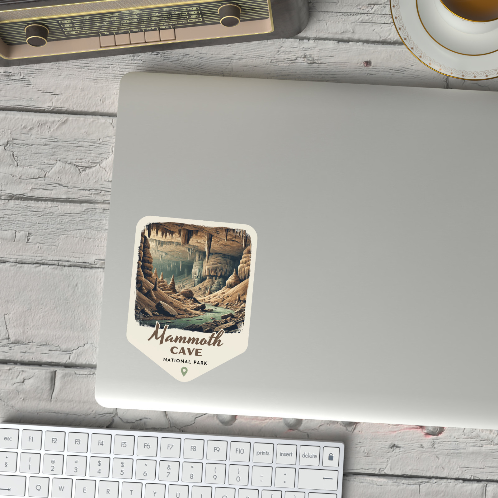 Mammoth Cave National Park Kentucky Sticker Retro Style Waterproof Decal