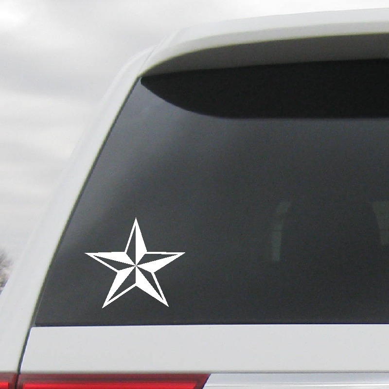STAR DECAL VINYL STICKER NAUTICAL DECORATION MOON CAR BOAT LAPTOP WALL
