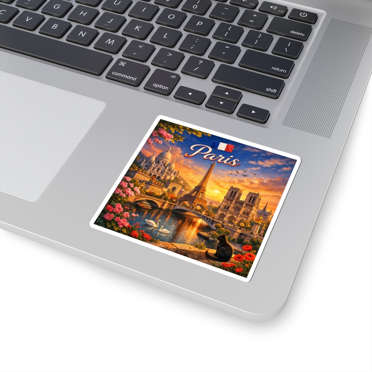 Paris Sticker | Eiffel Tower, Notre Dame, Travel Souvenir