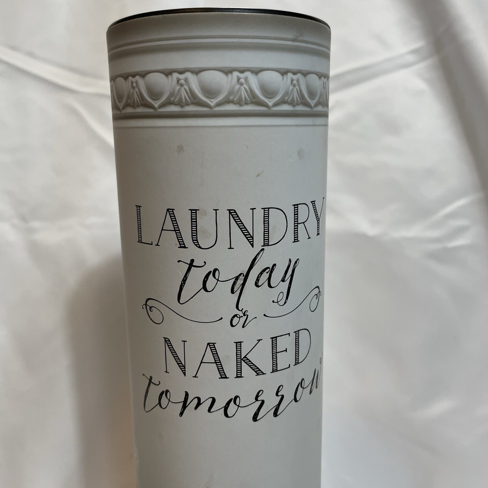 NEW TriVink Laundry Room Wall Art “Laundry Today Or Naked Tomorrow” Rub On