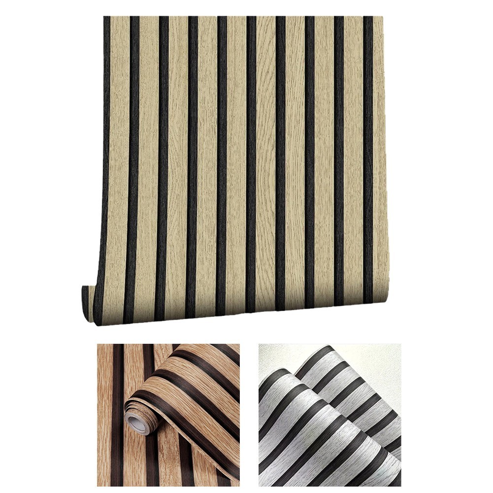 Waterproof PVC For Wall Stickers in Imitation Wood Grain for Interior Design