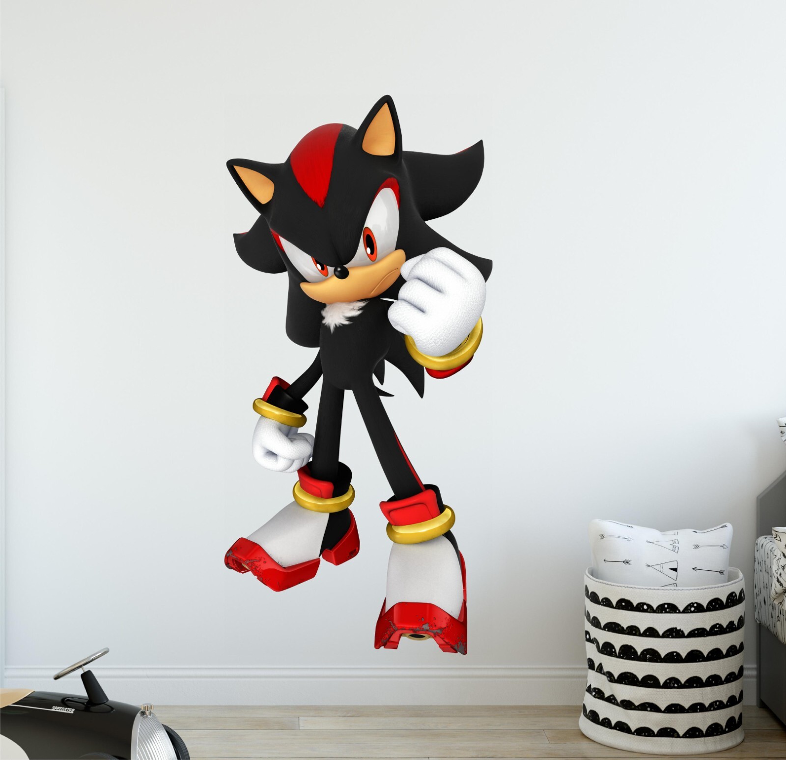 HD Shadow Hedgehog Wall Decal Cartoon Video Game Kids Room Wall Decor