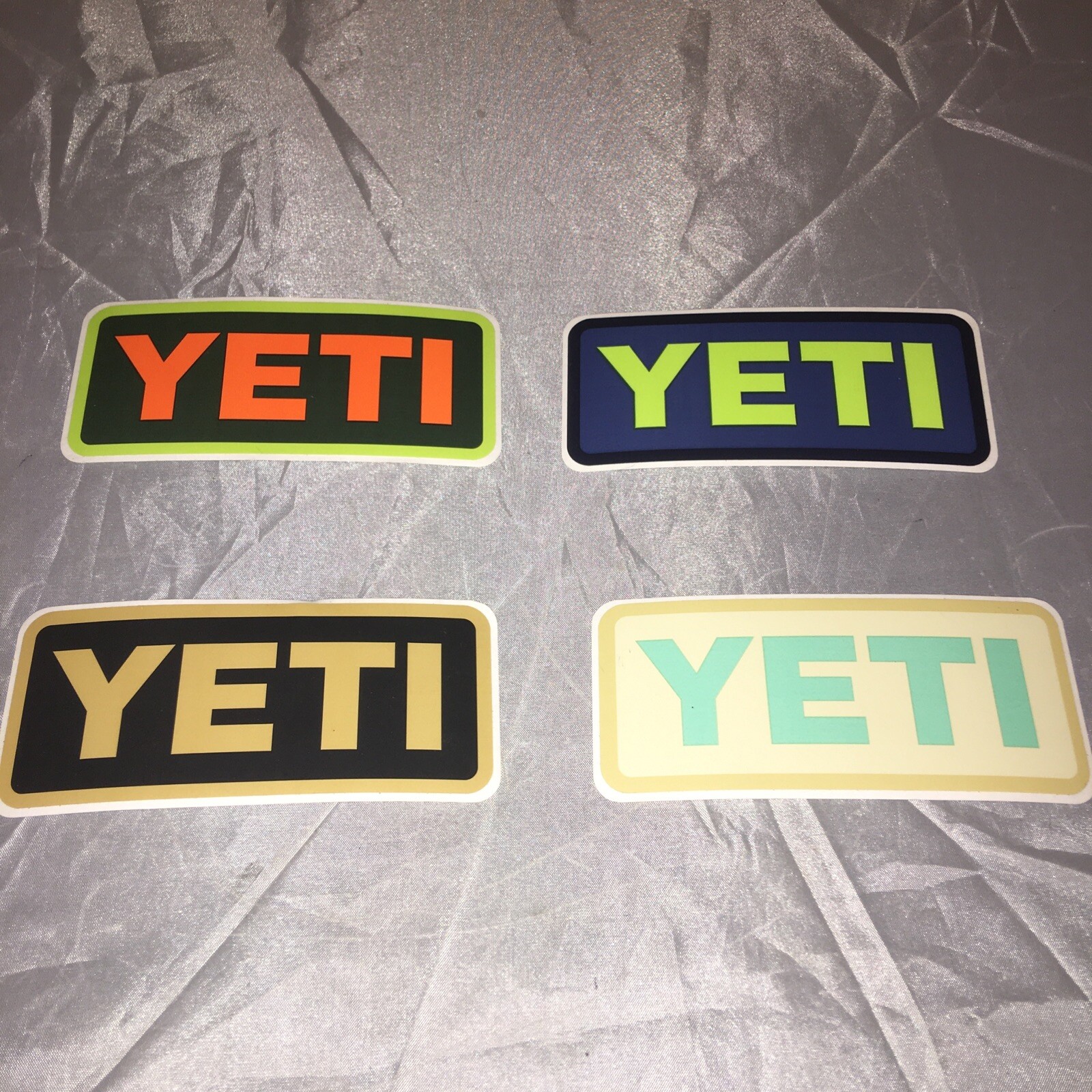 4 YETI Logo Sticker Decals Box A2B