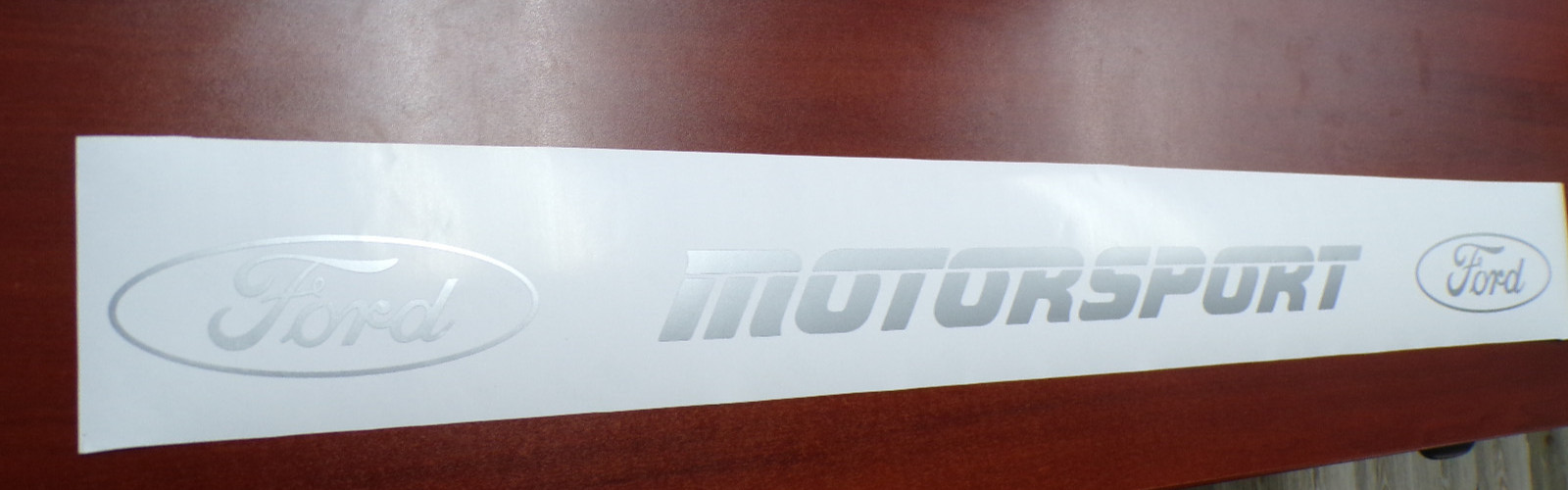 FORD MOTORSPORT TRUCK VINYL DECAL OFFROAD CAR STICKER SILVER GREY MADE IN USA
