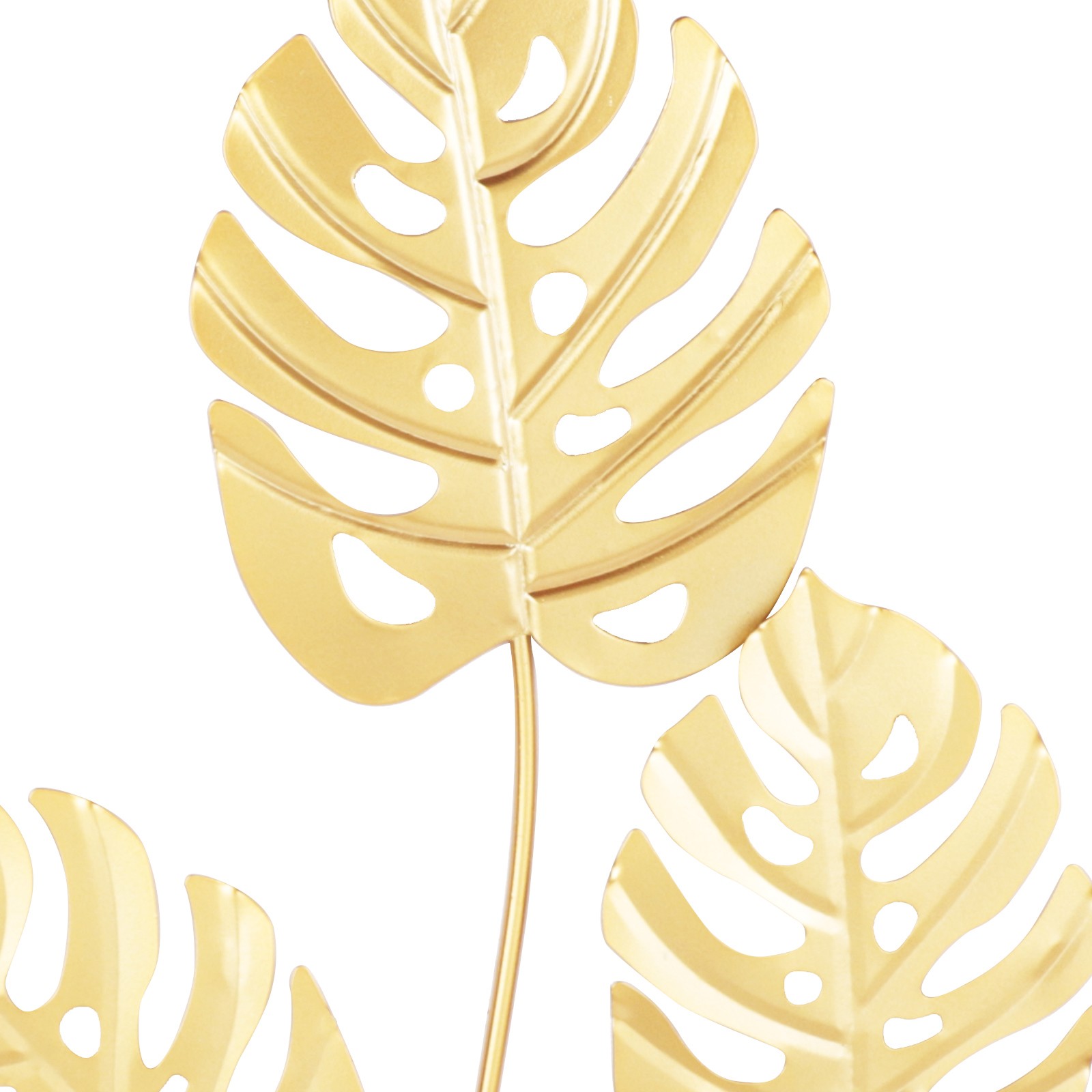 Metal Wall Art for Living Room, Large Leaf Frame Accent Leaves Wall Decor Home