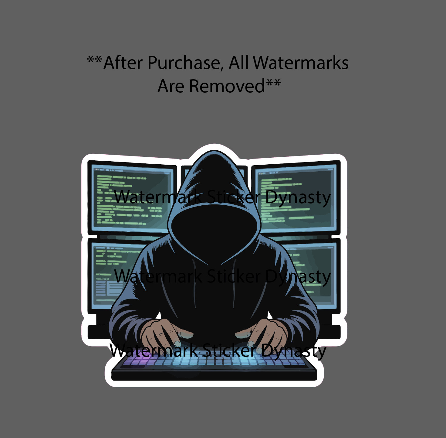 Hacker Sticker Waterproof Decal Computer Virus Cybersecurity Gift NEW