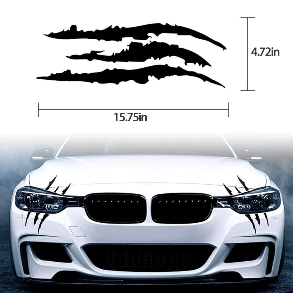2PCS Claw Marks Decal Sticker Waterproof Headlight Decal Vinyl Sticker Decal …