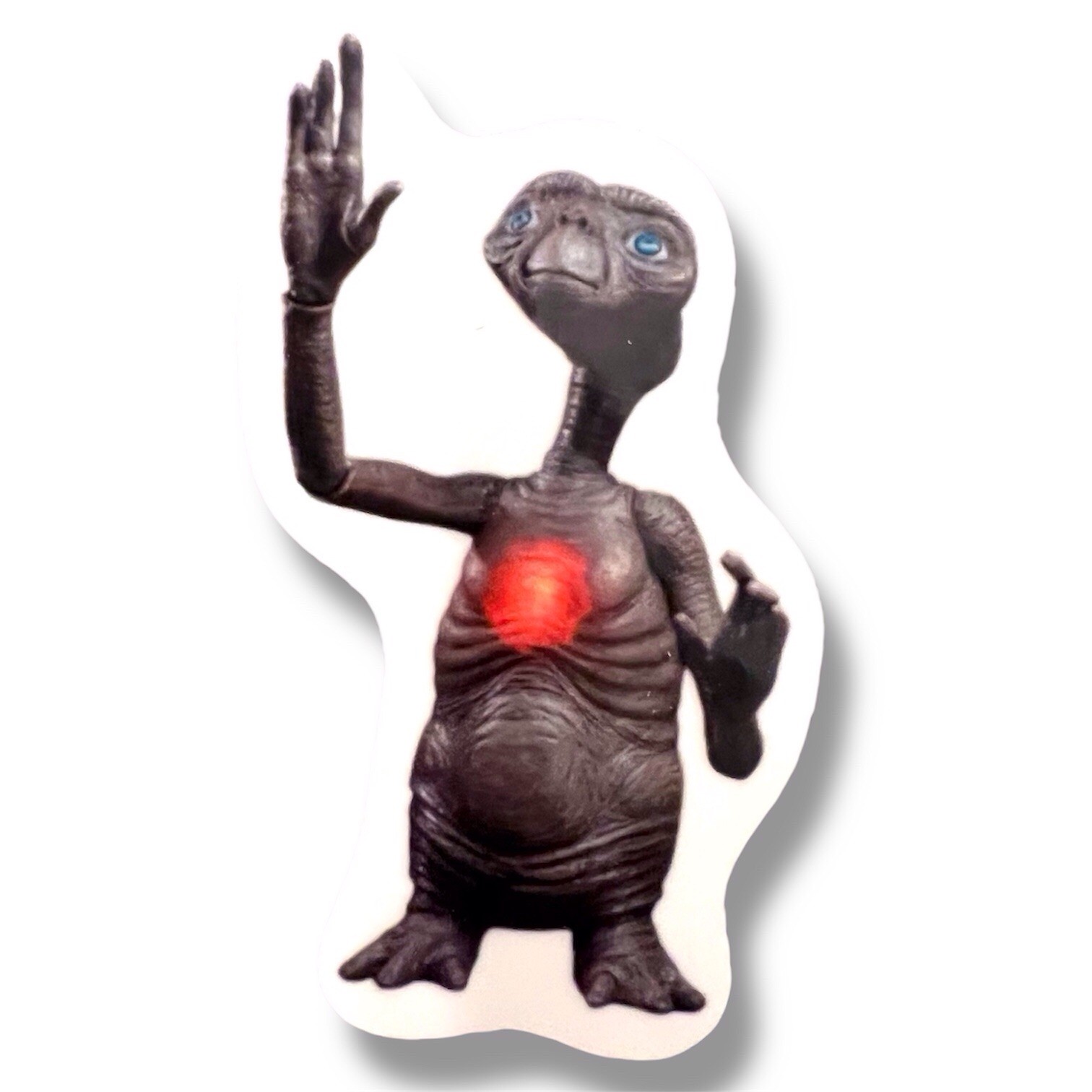 E.T. the Extra-Terrestrial Glow In The Dark Sticker Retro 1980s Vintage Decal