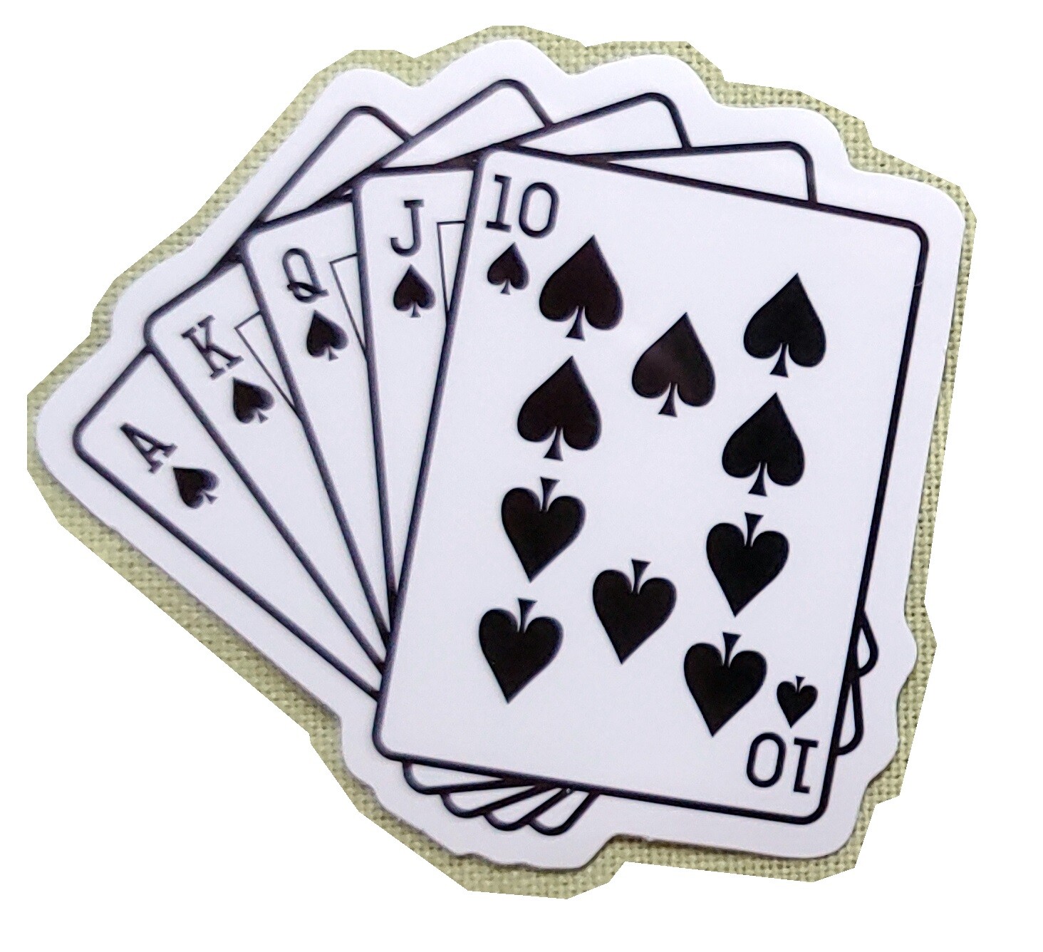 Poker sticker for car laptop door man cave